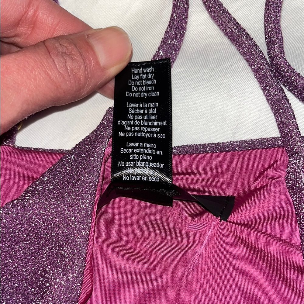 Beach Riot Purple Bikini with Ribbed Texture - Picture 4 of 6